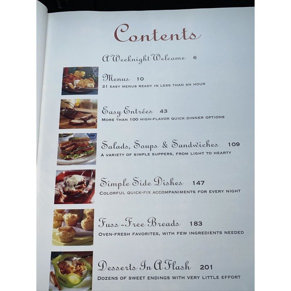 Southern Living Our Best Easy Weeknight Favorites by Leisure Arts 1998 Hardcover - Picture 4 of 8